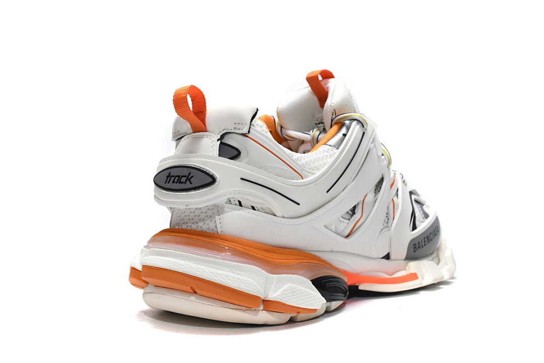 Tênis Balenciaga Track Branco, Cinza e Laranja W1GB1 9059