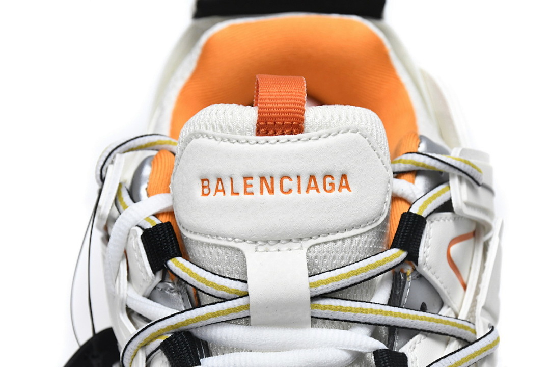 Tênis Balenciaga Track Branco, Cinza e Laranja W1GB1 9059