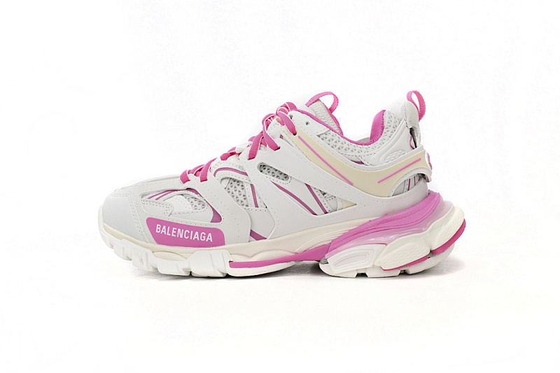 Tênis Balenciaga Track Branco, Cinza e Rosa W1GB1 2258