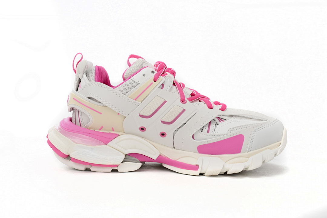 Tênis Balenciaga Track Branco, Cinza e Rosa W1GB1 2258