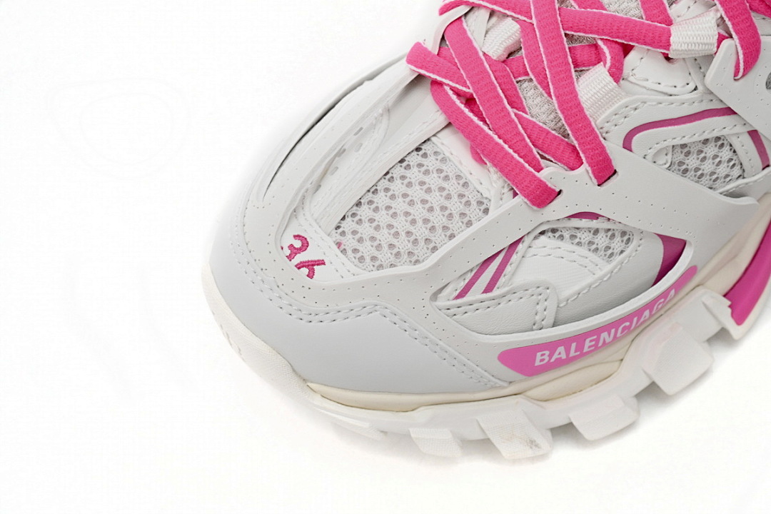 Tênis Balenciaga Track Branco, Cinza e Rosa W1GB1 2258