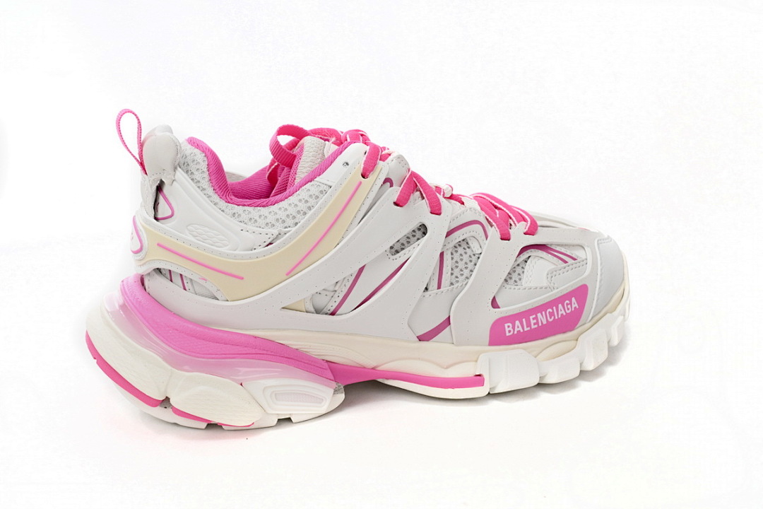 Tênis Balenciaga Track Branco, Cinza e Rosa W1GB1 2258