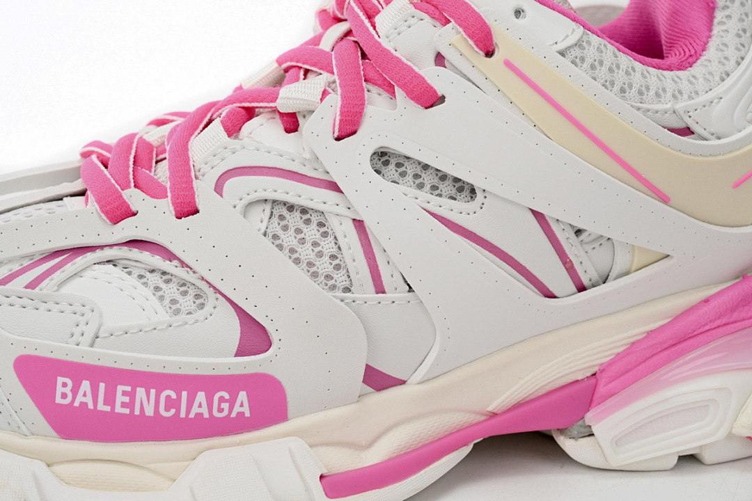 Tênis Balenciaga Track Branco, Cinza e Rosa W1GB1 2258