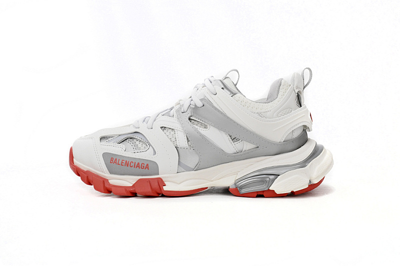 Tênis Balenciaga Track Branco, Cinza e Vermelho W3DB2 7663