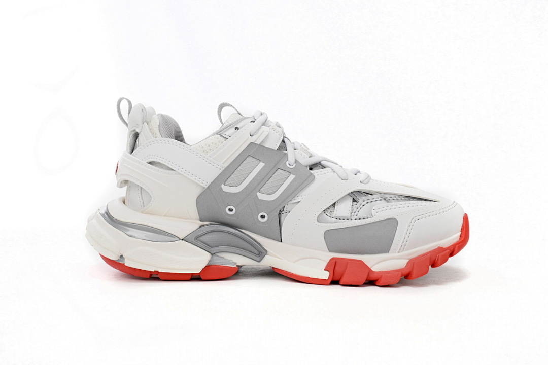 Tênis Balenciaga Track Branco, Cinza e Vermelho W3DB2 7663