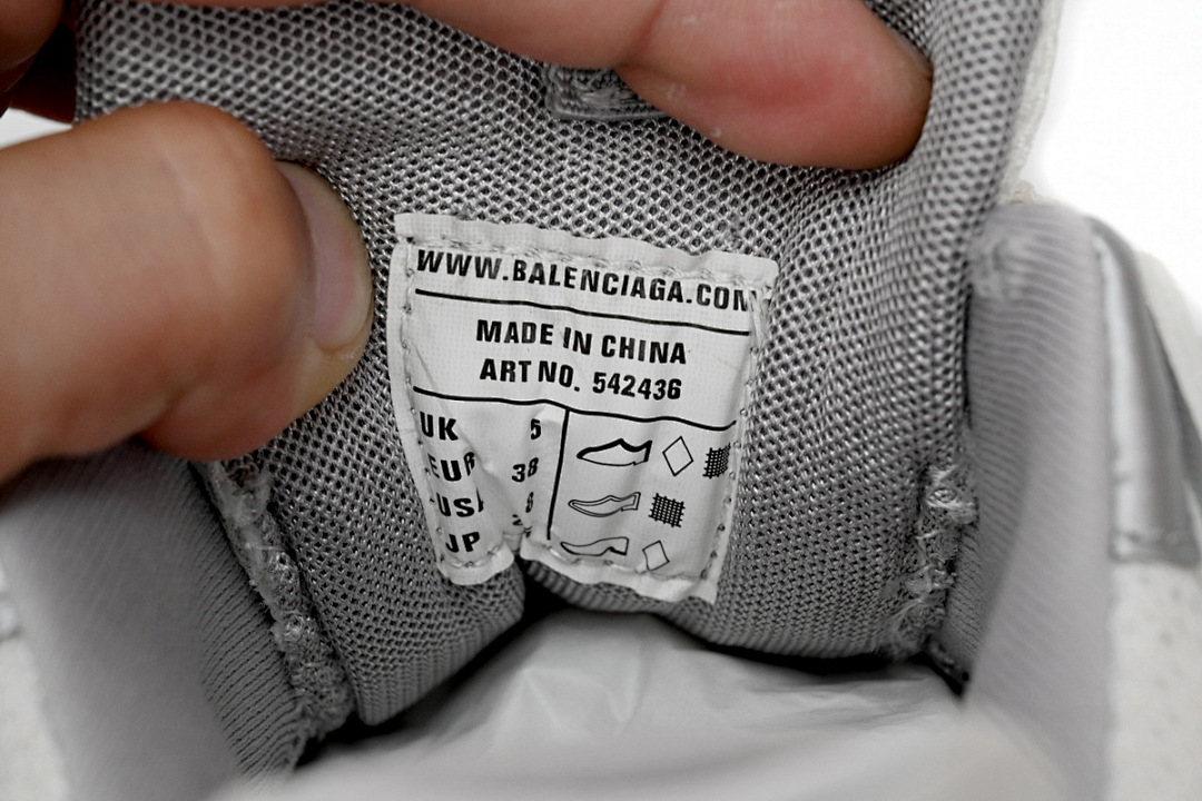 Tênis Balenciaga Track Branco, Cinza e Vermelho W3DB2 7663