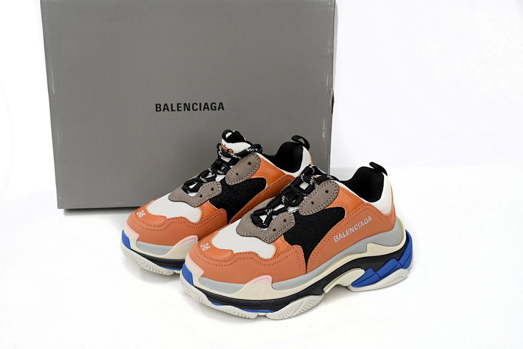 Balenciaga Triple Black Orange Blue W09OE 7581 
