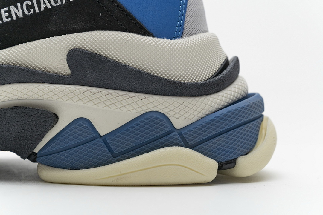 Balenciaga Triple S Negro, Gris, Azul W06E2 7080 