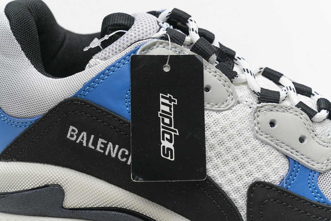 Balenciaga Triple S Negro, Gris, Azul W06E2 7080 