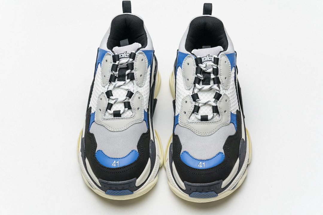 Balenciaga Triple S Negro, Gris, Azul W06E2 7080 