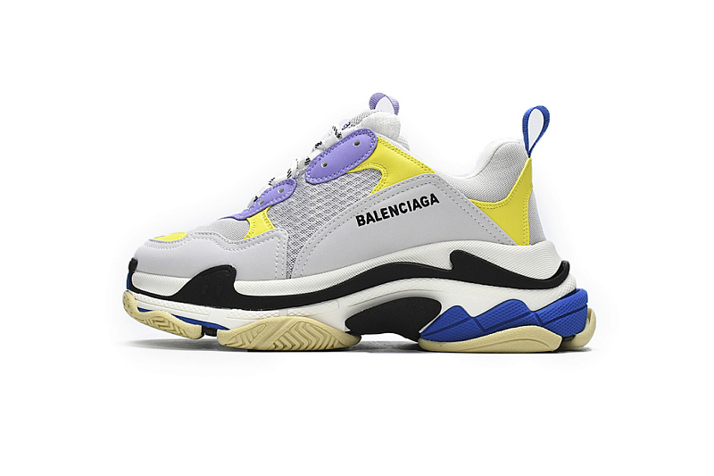 Balenciaga Triple S Negro, Gris, Azul W09OH 8081 