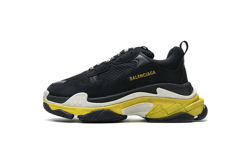 Balenciaga Triple S Noir Jaune W06E1 1078 