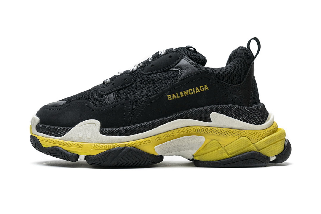Balenciaga Triple S Noir Jaune W06E1 1078 