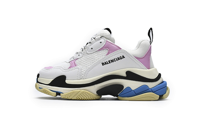 Balenciaga Triple S Azul Rosa W09ON 8866 