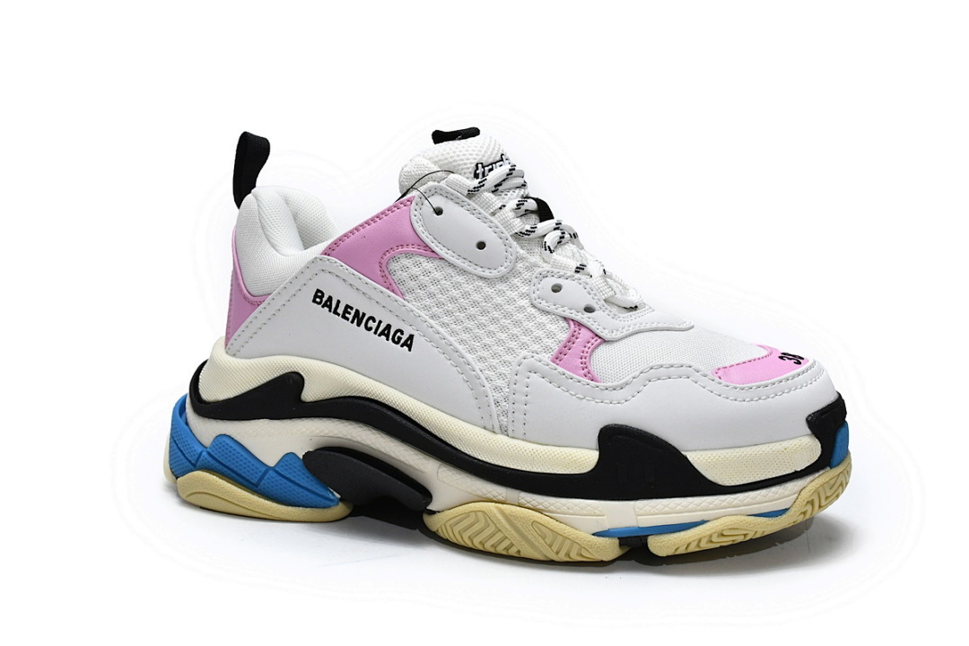 Balenciaga Triple S Azul Rosa W09ON 8866 