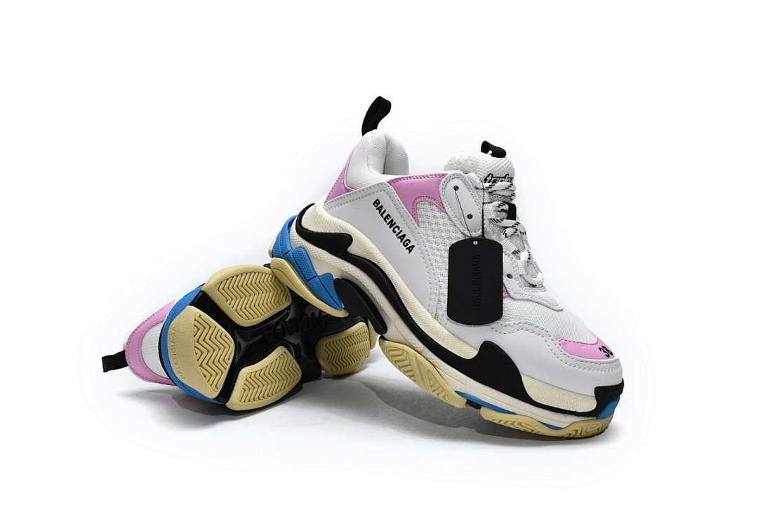 Balenciaga Triple S Azul Rosa W09ON 8866 