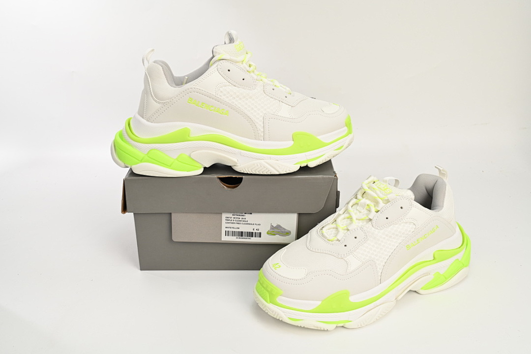 Balenciaga Triple S Blanc fluorescent W0901 9088 