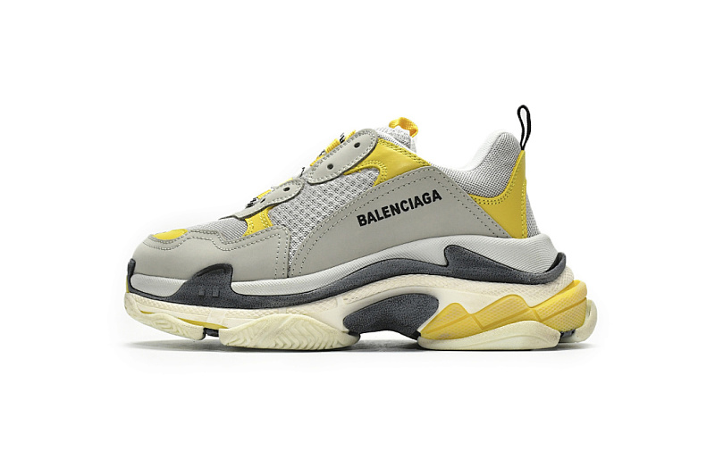 Balenciaga Triple S Gris-Amarillo W0E1 9000 