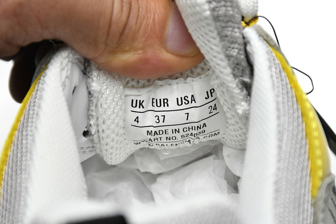 Balenciaga Triple S Gris-Amarillo W0E1 9000 