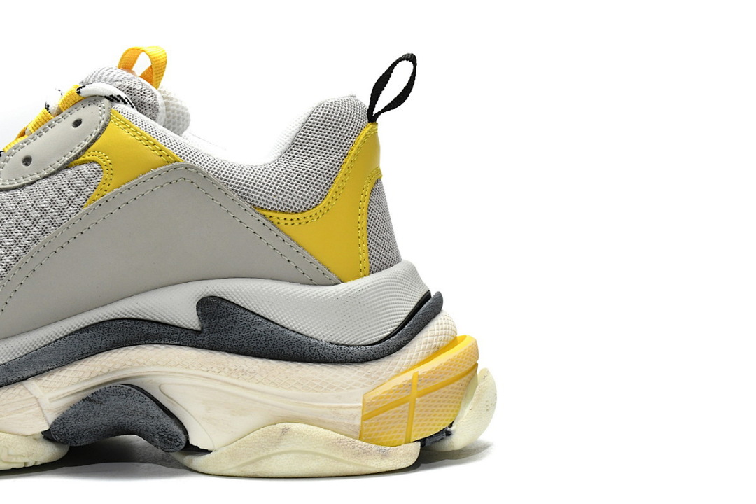 Balenciaga Triple S Gris-Amarillo W0E1 9000 