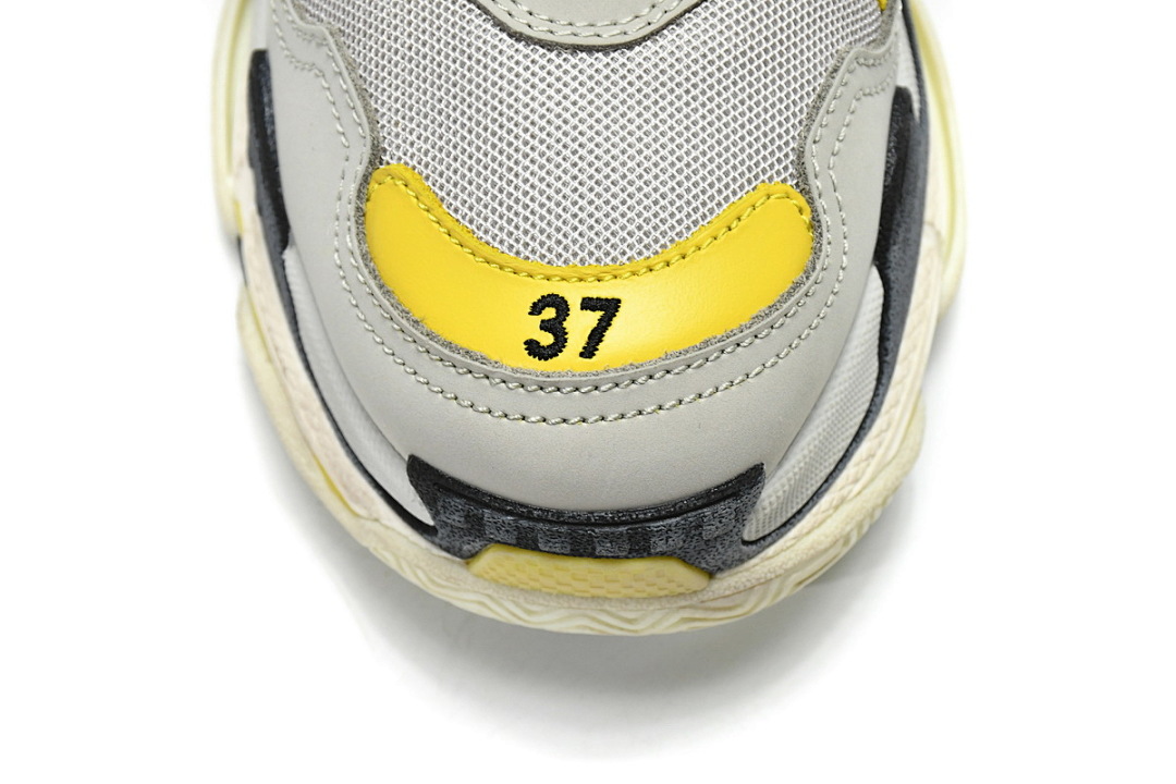 Balenciaga Triple S Gris-Amarillo W0E1 9000 