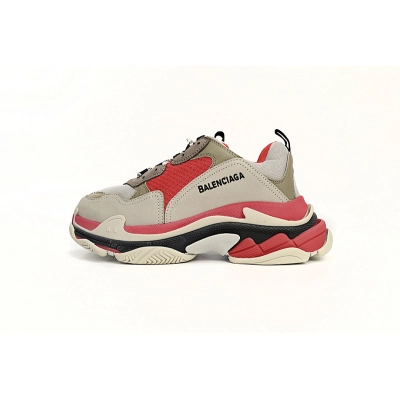 Balenciaga Triple S Red White Dark Grey W06E2 1863  01