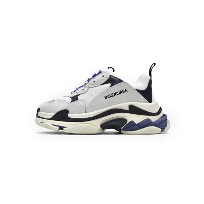 Balenciaga Triple S White Dark Blue W09E1 9000  01