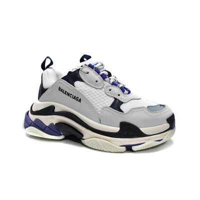 Balenciaga Triple S White Dark Blue W09E1 9000  02