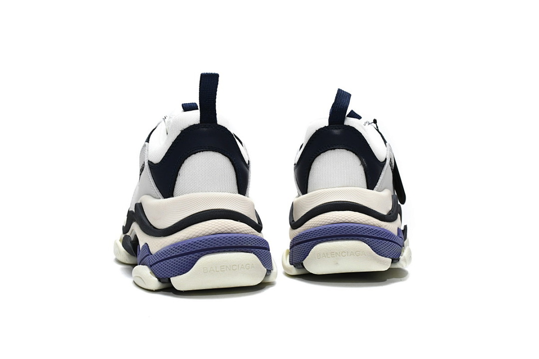 Balenciaga Triple S Blanco Azul oscuro W09E1 9000 