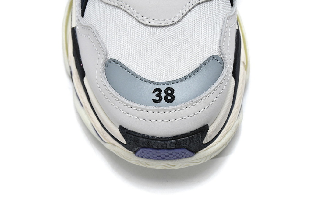 Balenciaga Triple S Blanco Azul oscuro W09E1 9000 