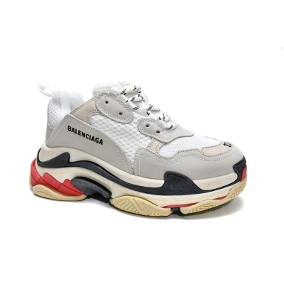 Balenciaga Triple S White Dark Grey Red W09E1 9000  02