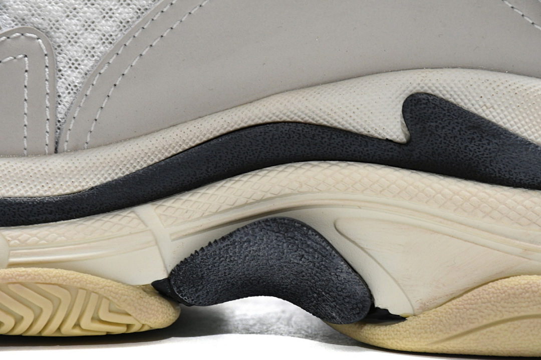 Balenciaga Triple S Blanco, Gris oscuro, Rojo W09E1 9000 