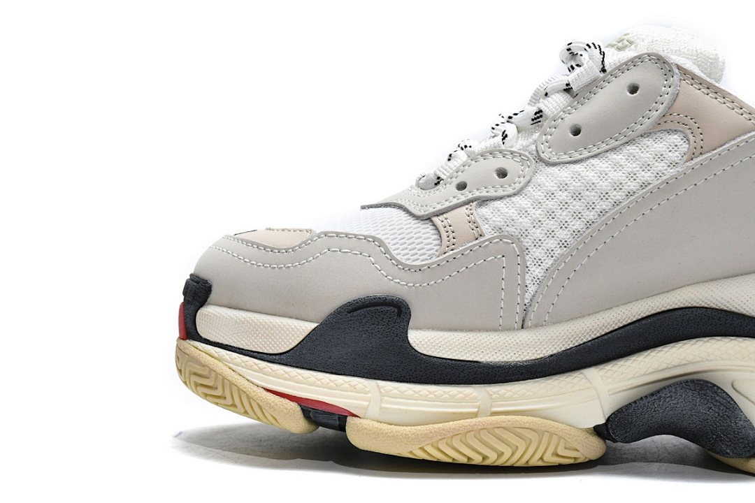 Balenciaga Triple S Blanco, Gris oscuro, Rojo W09E1 9000 