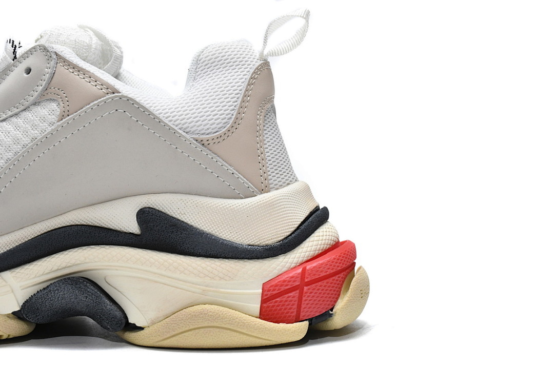 Balenciaga Triple S Blanco, Gris oscuro, Rojo W09E1 9000 