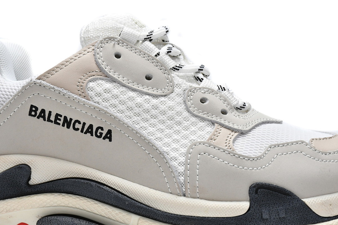 Balenciaga Triple S Blanco, Gris oscuro, Rojo W09E1 9000 