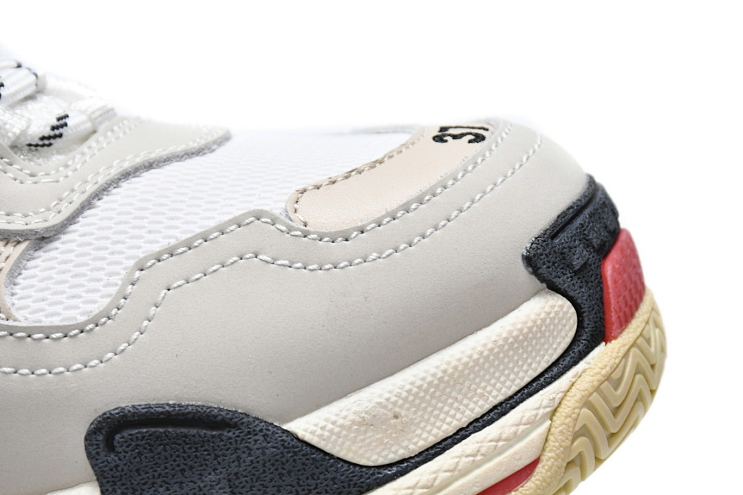 Balenciaga Triple S Blanco, Gris oscuro, Rojo W09E1 9000 