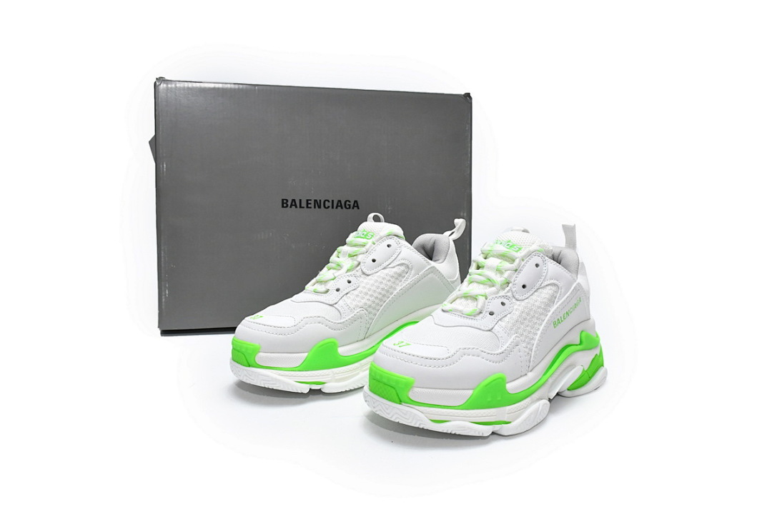 Balenciaga Triple S Blanco, Gris y Verde W2CA3 5390 