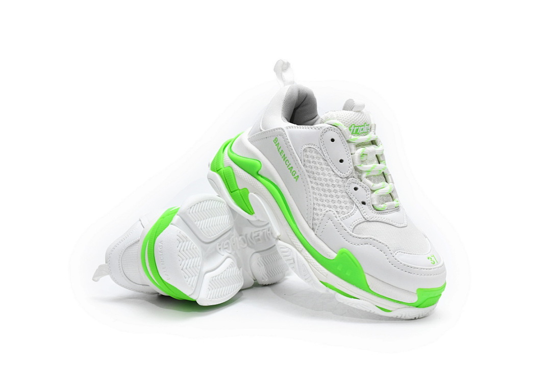 Balenciaga Triple S Blanco, Gris y Verde W2CA3 5390 