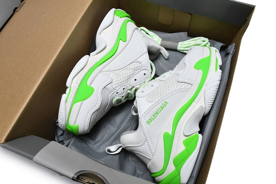 Balenciaga Triple S Blanco, Gris y Verde W2CA3 5390 