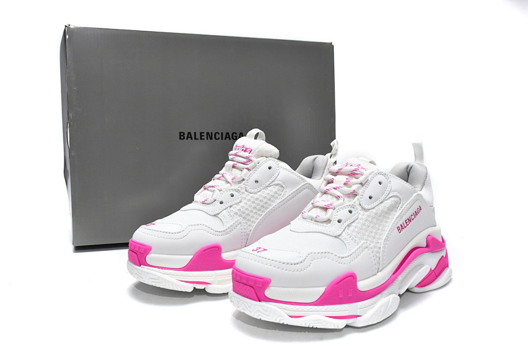 Balenciaga Triple S Blanco, Melocotón y Rojo W2CA3 3890 