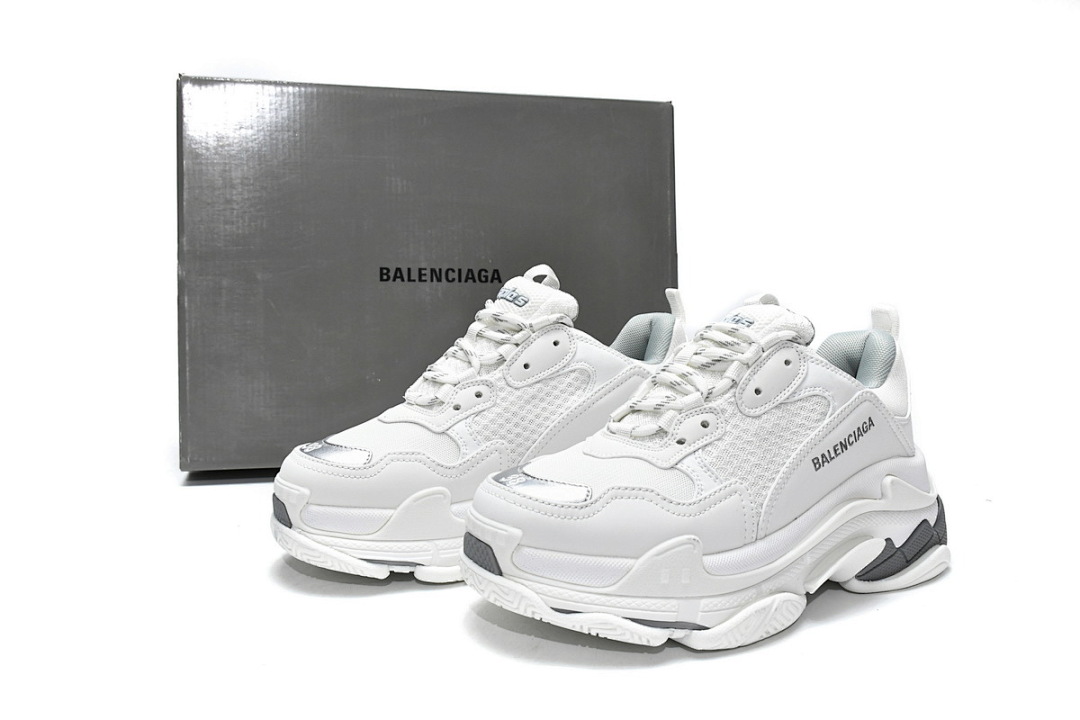 Balenciaga Triple S White Silver W2FS4 1200 
