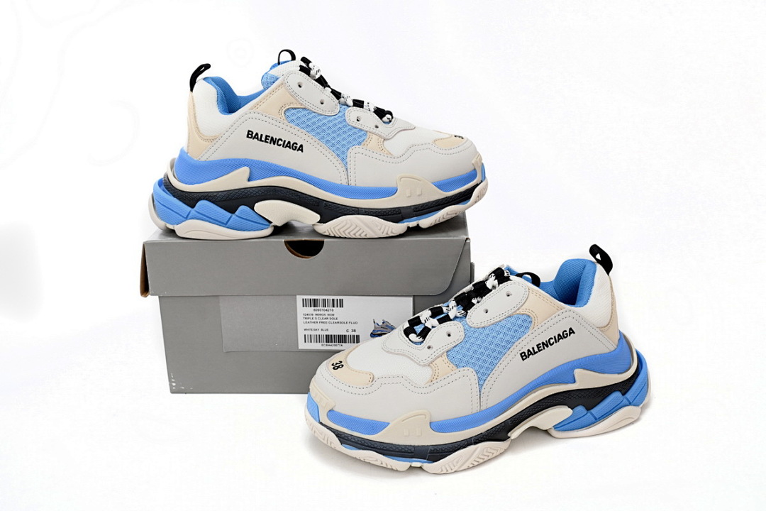 Balenciaga White Blue Net W09O5 9039 