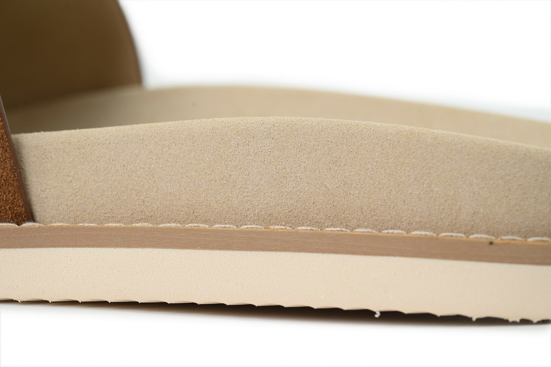 Brunello Cucinelli Suede Slide Sandals Brown