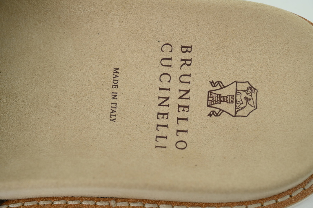 Brunello Cucinelli Suede Slide Sandals Coffee