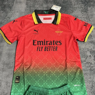 Children's clothing 2025_26 AC Milan red jersey size 16-28 02