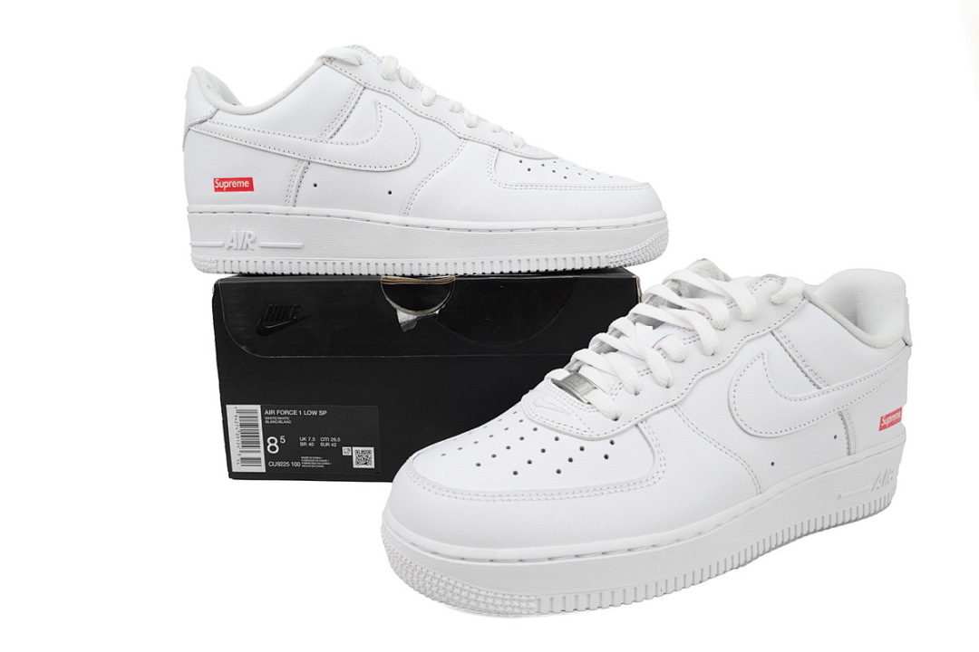 CU9225-100 Supreme x Air Force 1 Low White