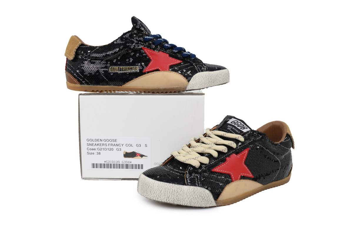 Golden Goose True Star Black Glossy Film