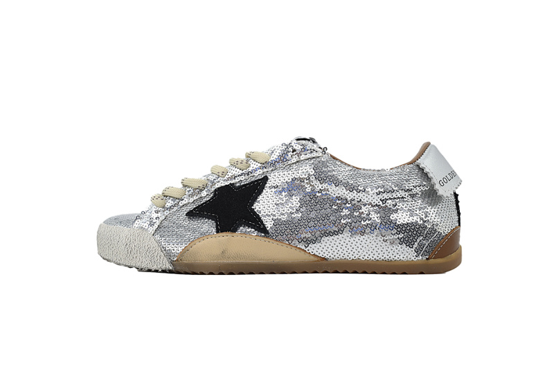 Golden Goose True Star Silver Glitter