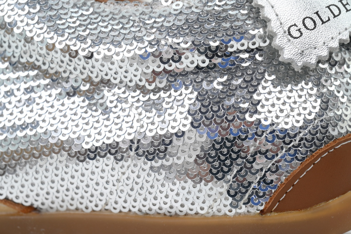 Golden Goose True Star Silver Glitter