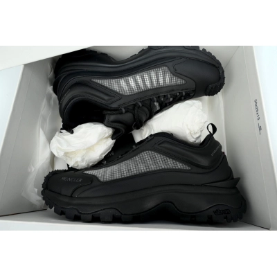 I109A 4M00130 M2808 Moncler Trailgrip Leather Black All Black Mesh 02
